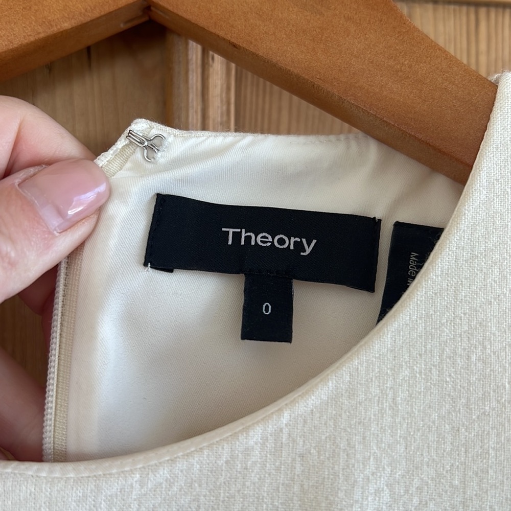 Theory winter white DRESS - Picture 2 of 5